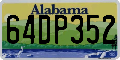 AL license plate 64DP352
