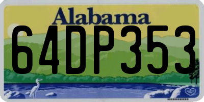 AL license plate 64DP353