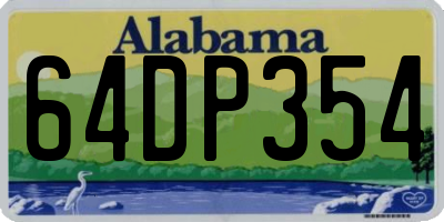AL license plate 64DP354