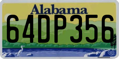 AL license plate 64DP356