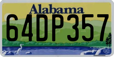 AL license plate 64DP357