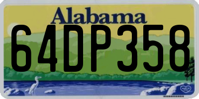 AL license plate 64DP358