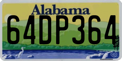 AL license plate 64DP364