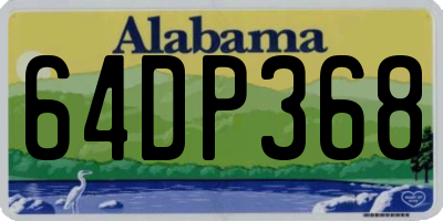 AL license plate 64DP368