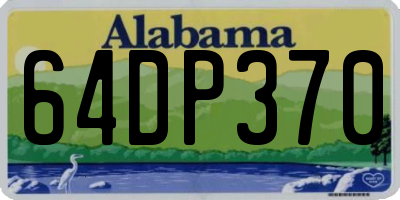 AL license plate 64DP370