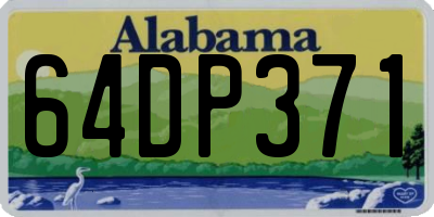 AL license plate 64DP371