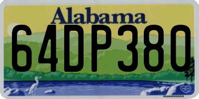 AL license plate 64DP380