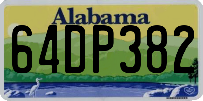 AL license plate 64DP382
