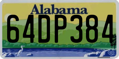 AL license plate 64DP384