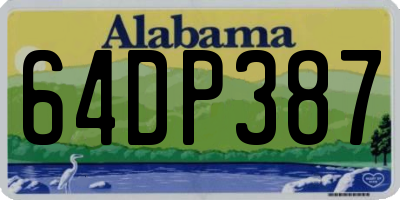 AL license plate 64DP387