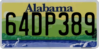 AL license plate 64DP389