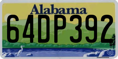 AL license plate 64DP392