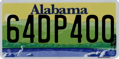 AL license plate 64DP400