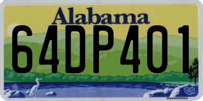 AL license plate 64DP401
