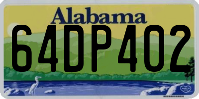 AL license plate 64DP402