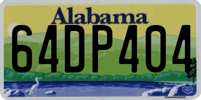 AL license plate 64DP404