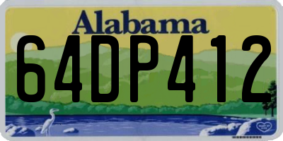 AL license plate 64DP412