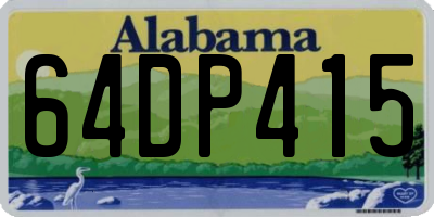 AL license plate 64DP415
