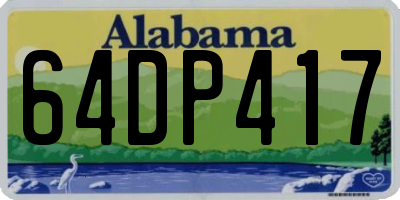 AL license plate 64DP417