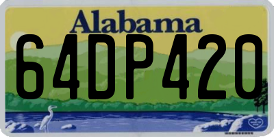 AL license plate 64DP420