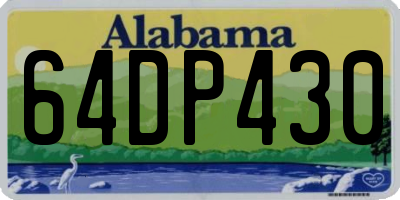 AL license plate 64DP430
