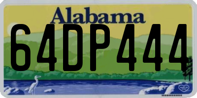 AL license plate 64DP444