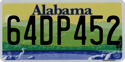AL license plate 64DP452