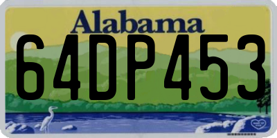 AL license plate 64DP453