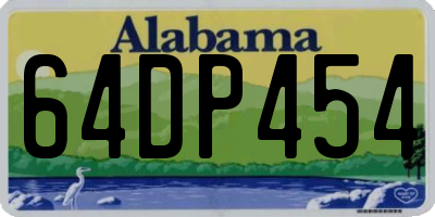 AL license plate 64DP454