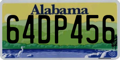 AL license plate 64DP456