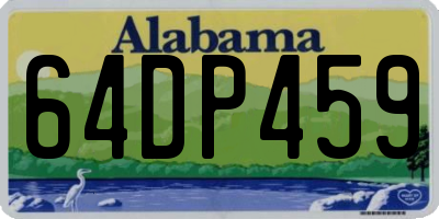 AL license plate 64DP459