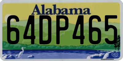 AL license plate 64DP465