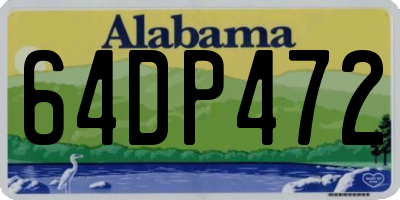 AL license plate 64DP472