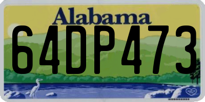 AL license plate 64DP473