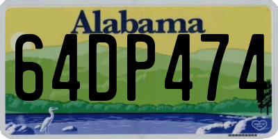 AL license plate 64DP474