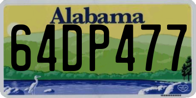AL license plate 64DP477