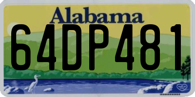 AL license plate 64DP481
