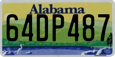 AL license plate 64DP487