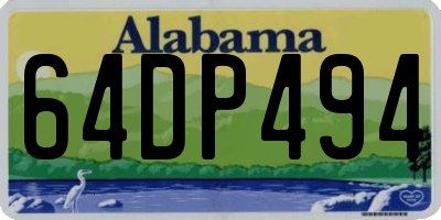 AL license plate 64DP494