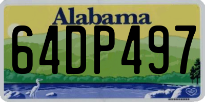 AL license plate 64DP497