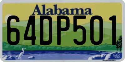 AL license plate 64DP501