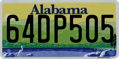 AL license plate 64DP505