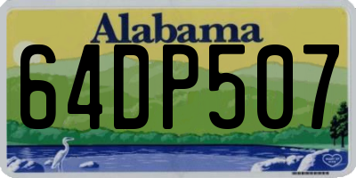 AL license plate 64DP507