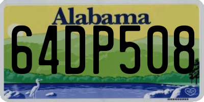 AL license plate 64DP508