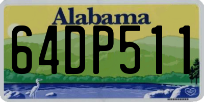 AL license plate 64DP511