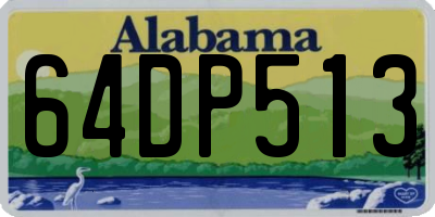 AL license plate 64DP513