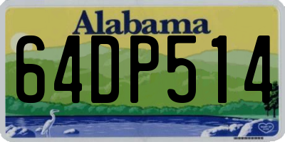 AL license plate 64DP514