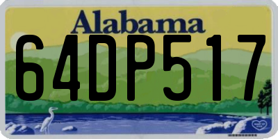 AL license plate 64DP517