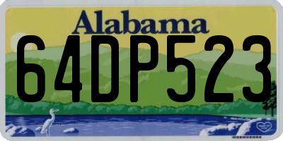 AL license plate 64DP523