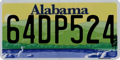 AL license plate 64DP524